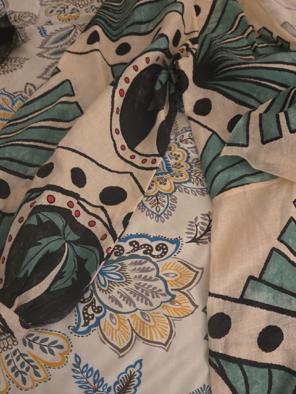 Johanna Ortiz other Continent Tie-Front Fringe Dress M/L - Picture 7 of 14